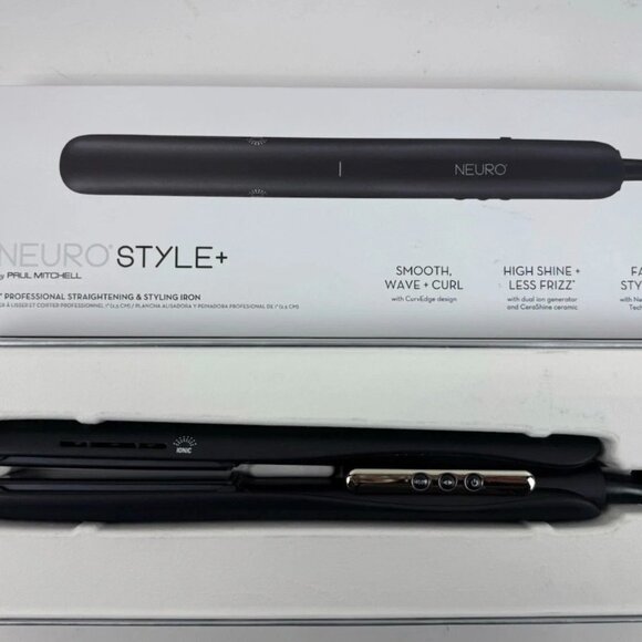 Paul Mitchell Neuro Style+ 1" in Ceramic Hair Iron Straightening Styling 450F - Picture 2 of 6